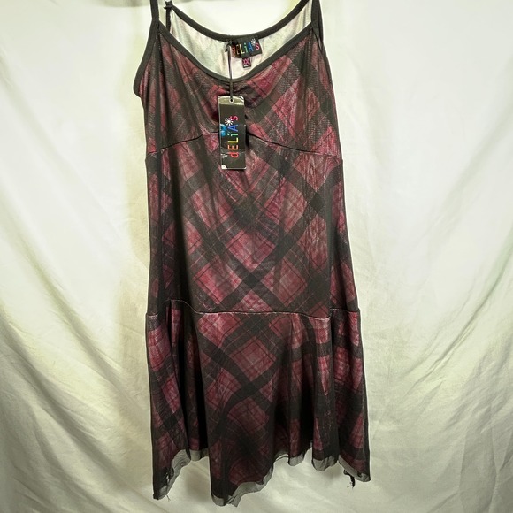 Delia*s Dolls Kill Dress Y2K 90s Skater Grunge Short Sheer Babydoll New Tags XXL - Picture 4 of 16